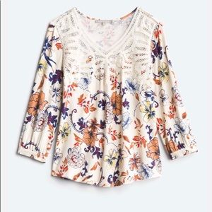 Stitch fix Selinka Crochet Detail cottonblend knit